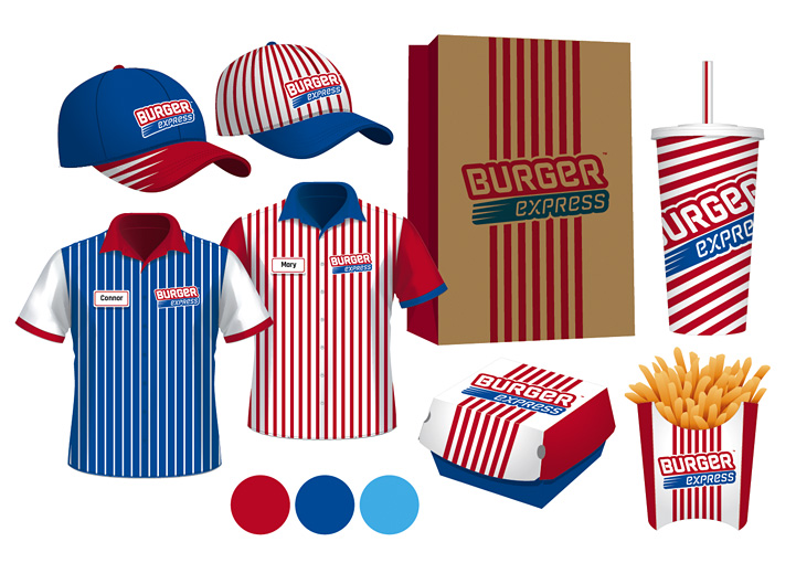 Burger Express Packaging Design Collooney