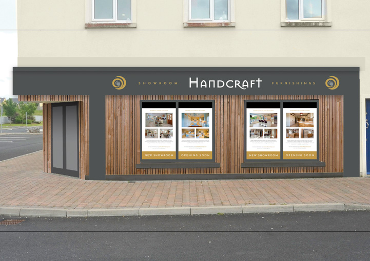 Hancraft Furnishings Business Card Design Tubbercurry