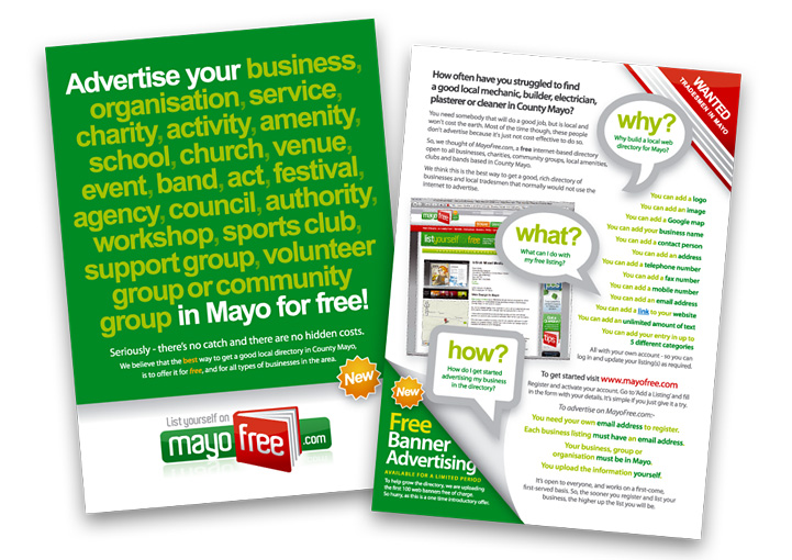 MayoFree Flyer Design Charlestown
