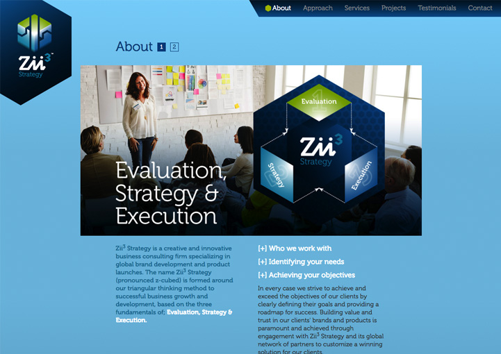 Zii3 Strategy Web Site Design Houston, Texas
